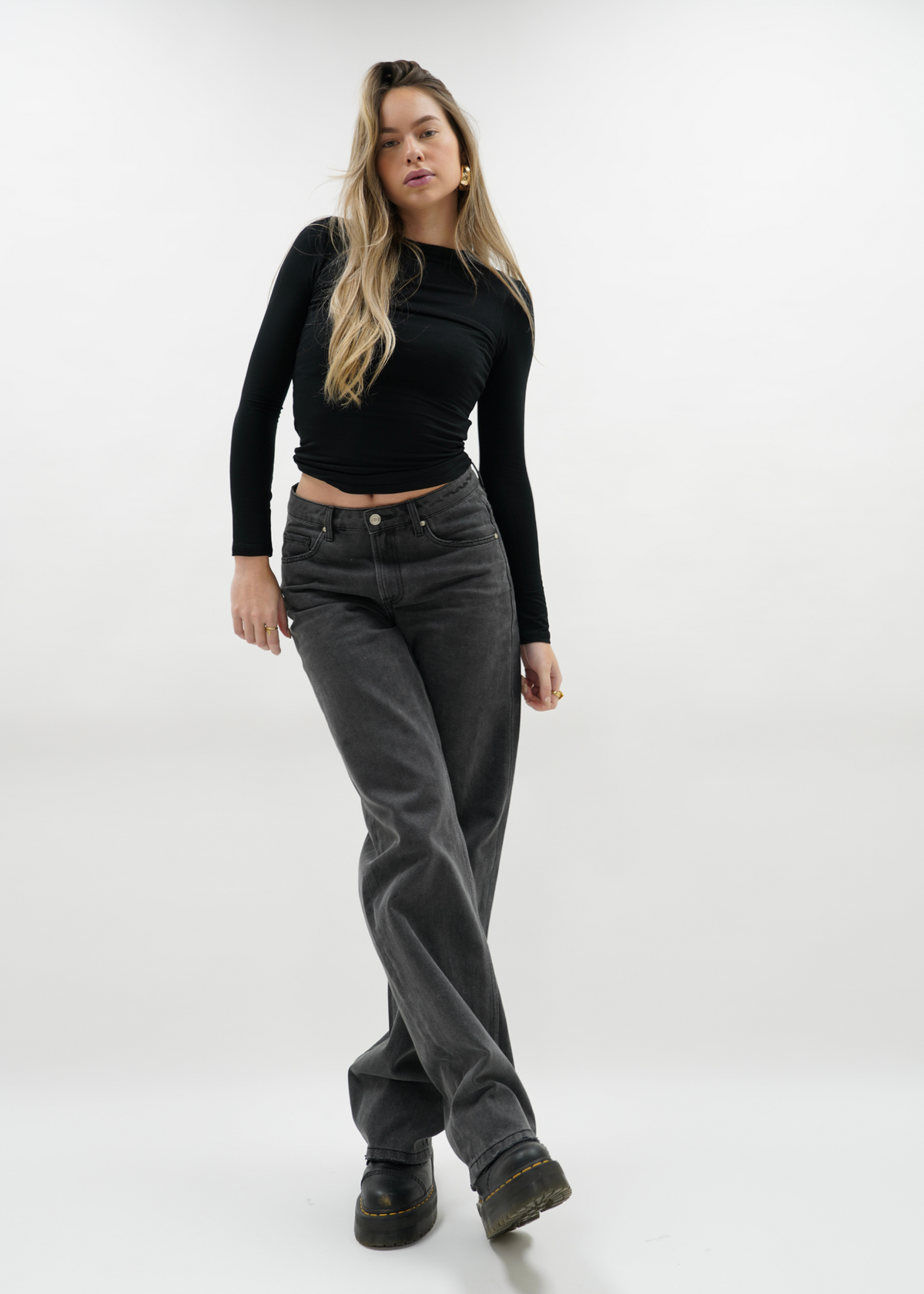 Low waist jeans dark grey (tall)