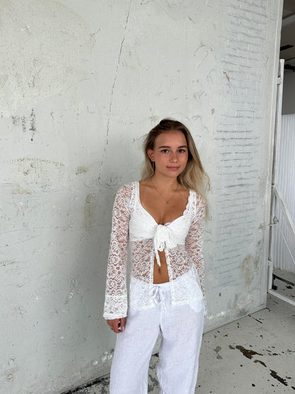 Maddy blouse - White lace