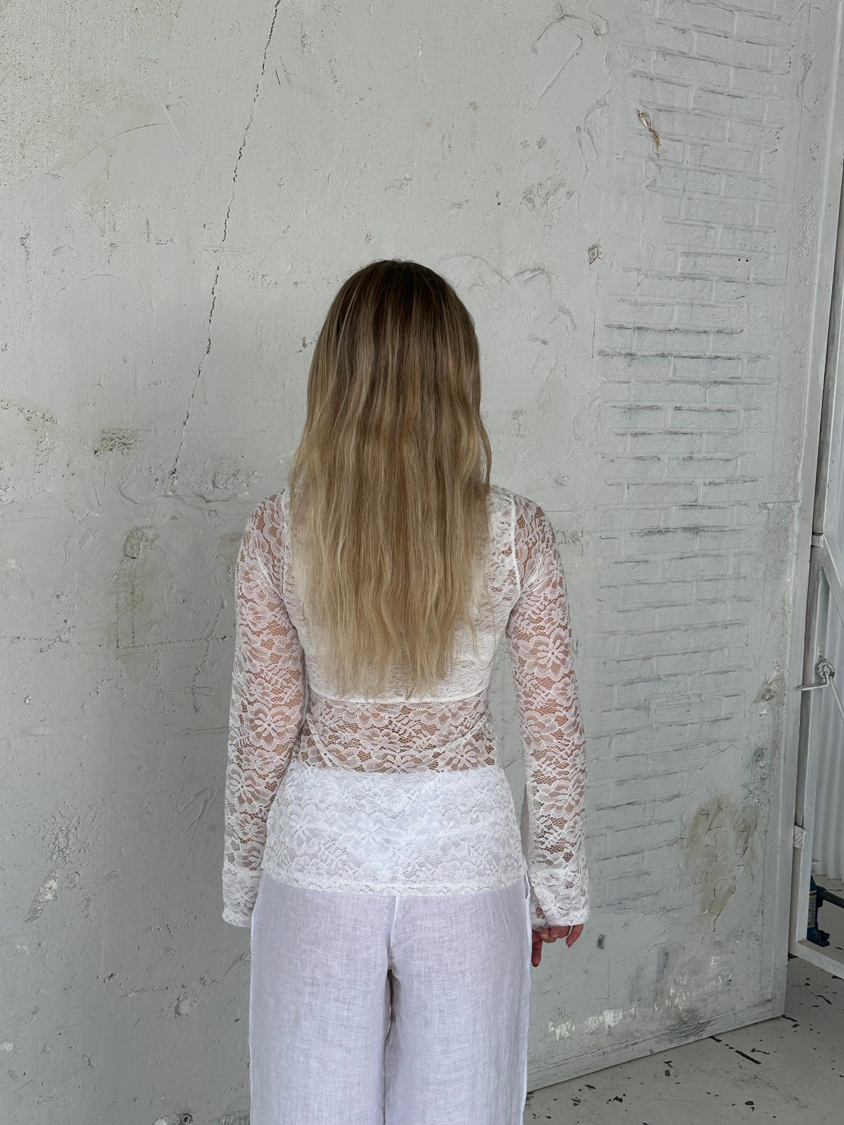 Maddy blouse - White lace
