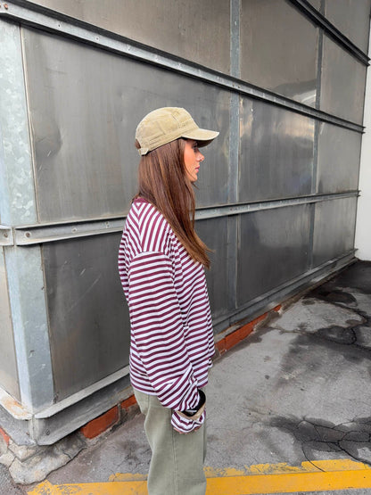 Lura striped blouse - Red/white