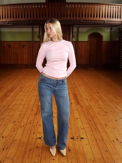 Carli long-sleeved blouse - Light pink