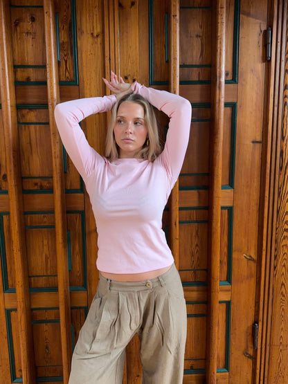 Carli long-sleeved blouse - Light pink